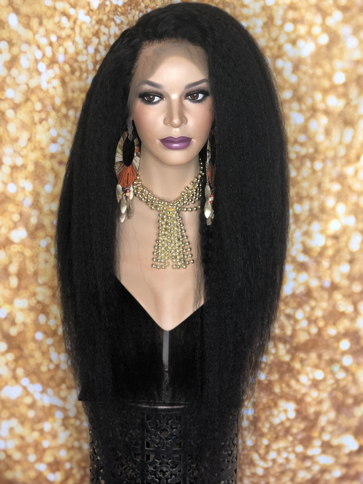 StylezbyGina WIGS CUSTOM YAKI TEXTURE FRONTAL UNIT 24IN