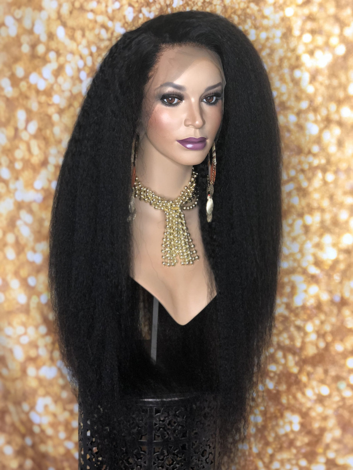 StylezbyGina WIGS CUSTOM YAKI TEXTURE FRONTAL UNIT 24IN
